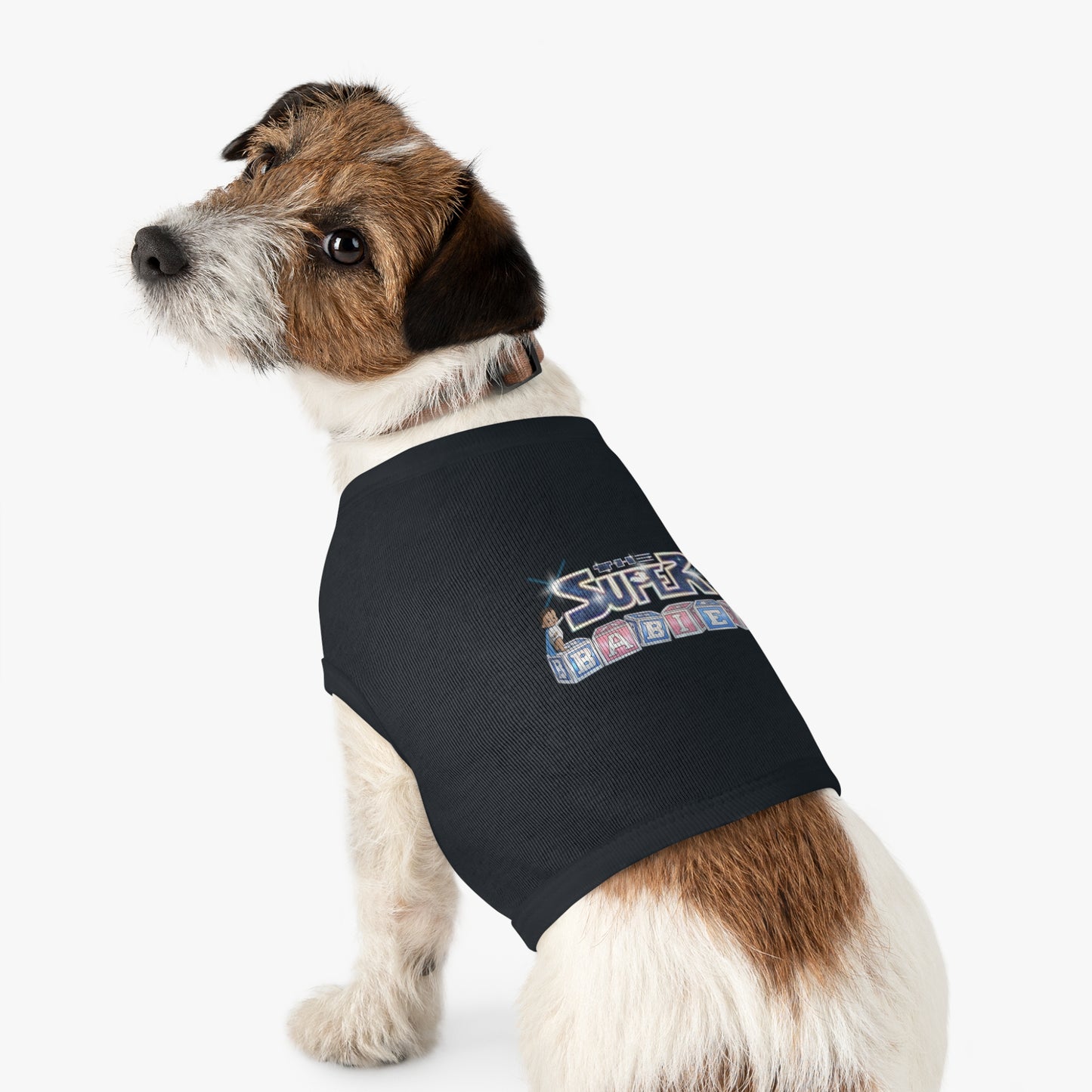 Cute Pet Tank Top with 'Super Babies' Design, Funny Dog Shirt, Pet Apparel, Summer Wear, Pawtastic Gift for Pet Lovers