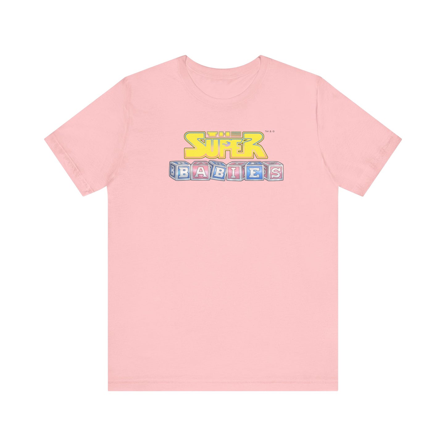 THE SUPERBABIES (YELLOW/PINK/BLUE) - ICONIC EARTH STUDIOS Adult Unisex Jersey Short Sleeve Tee (USA)