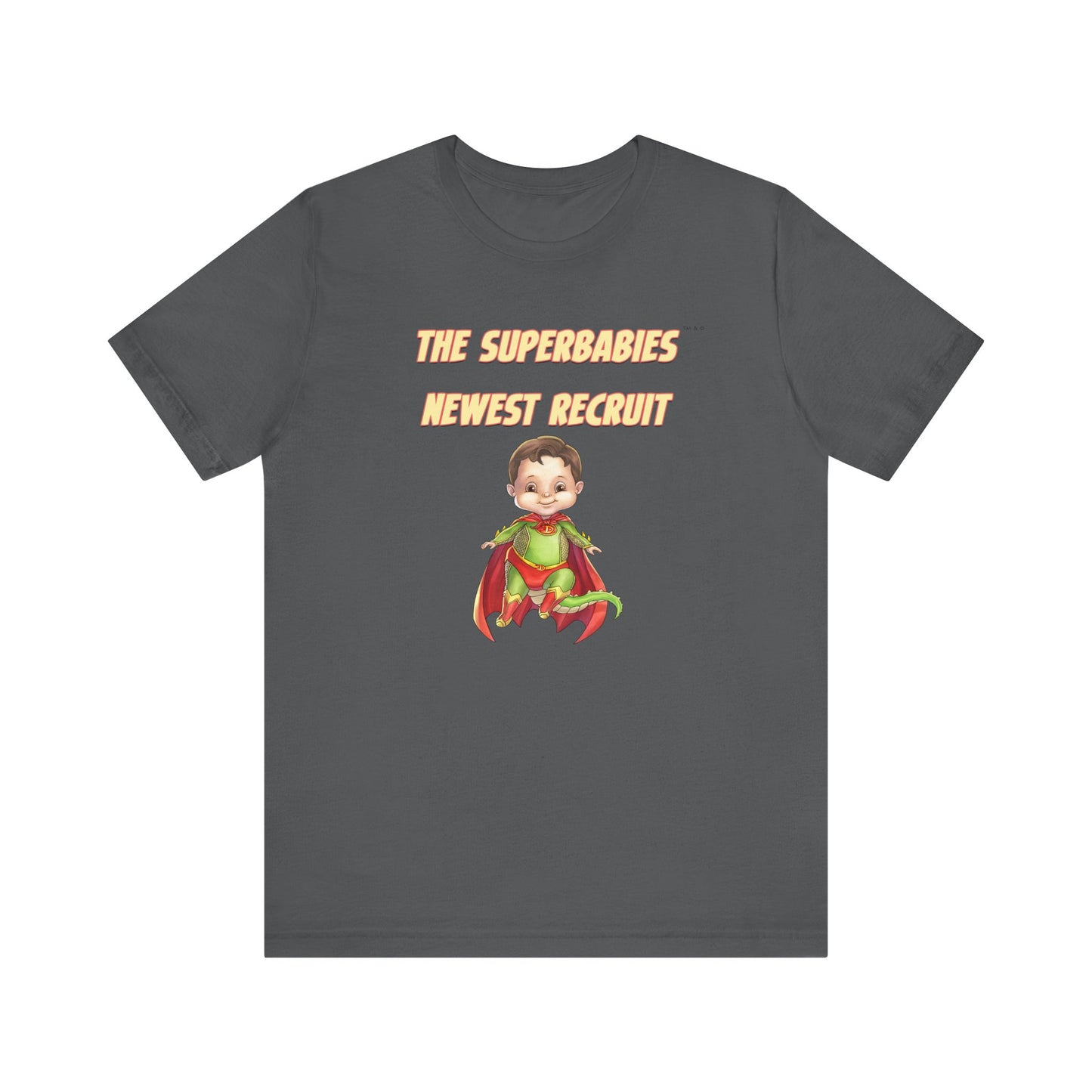 SUPERBABIES NEWEST RECRUIT (Dragon)- ICONIC EARTH STUDIOS Adult Unisex Jersey . Short Sleeve Tee (USA)