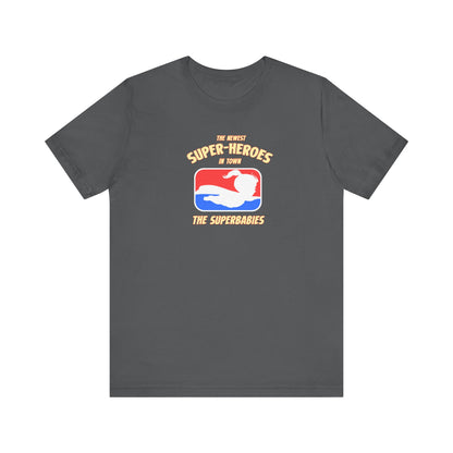 RED/WHITE/BLUE - The Superbabies by ICONIC EARTH STUDIOS - Adult Unisex Jersey Short Sleeve Tee (USA)