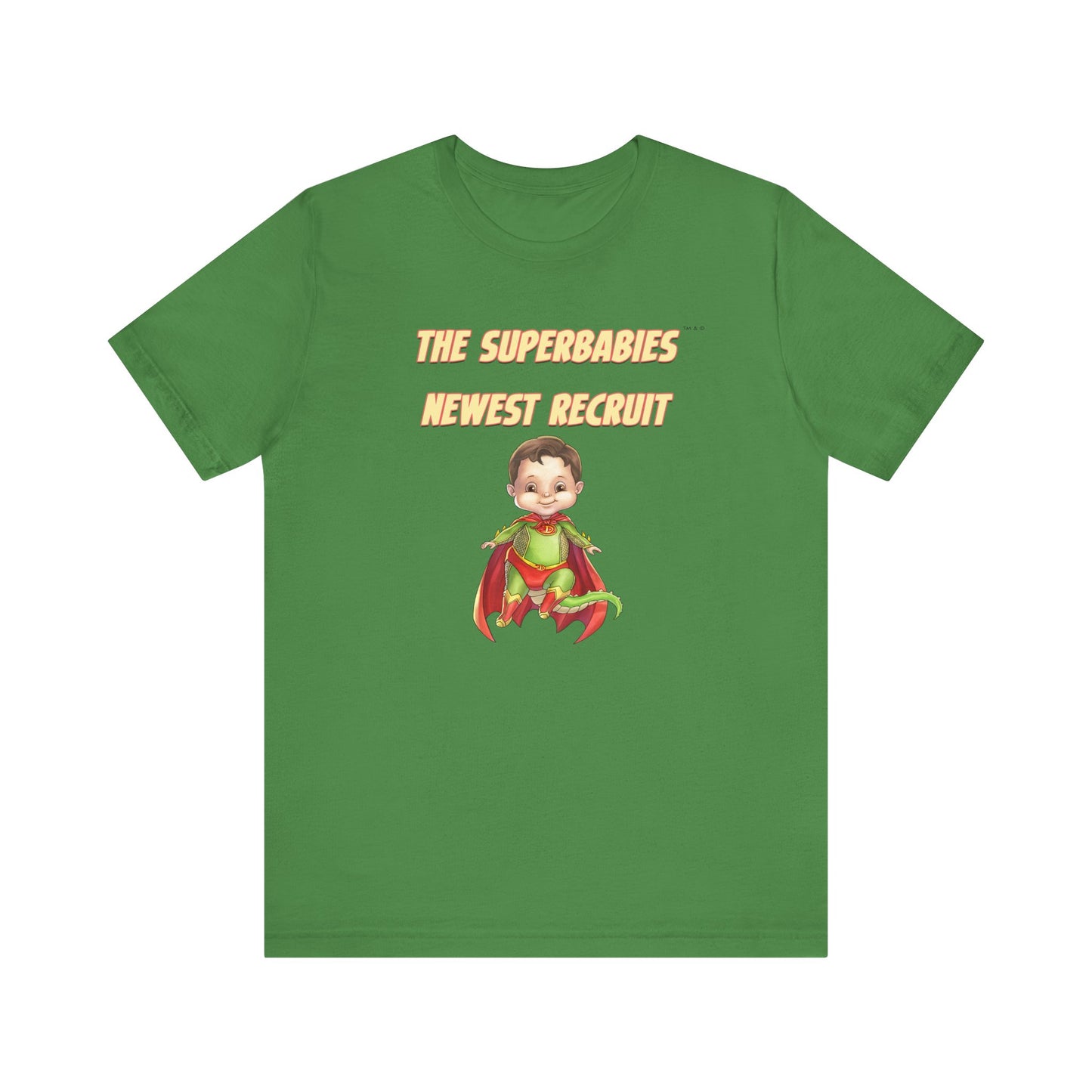 SUPERBABIES NEWEST RECRUIT (Dragon)- ICONIC EARTH STUDIOS Adult Unisex Jersey . Short Sleeve Tee (USA)