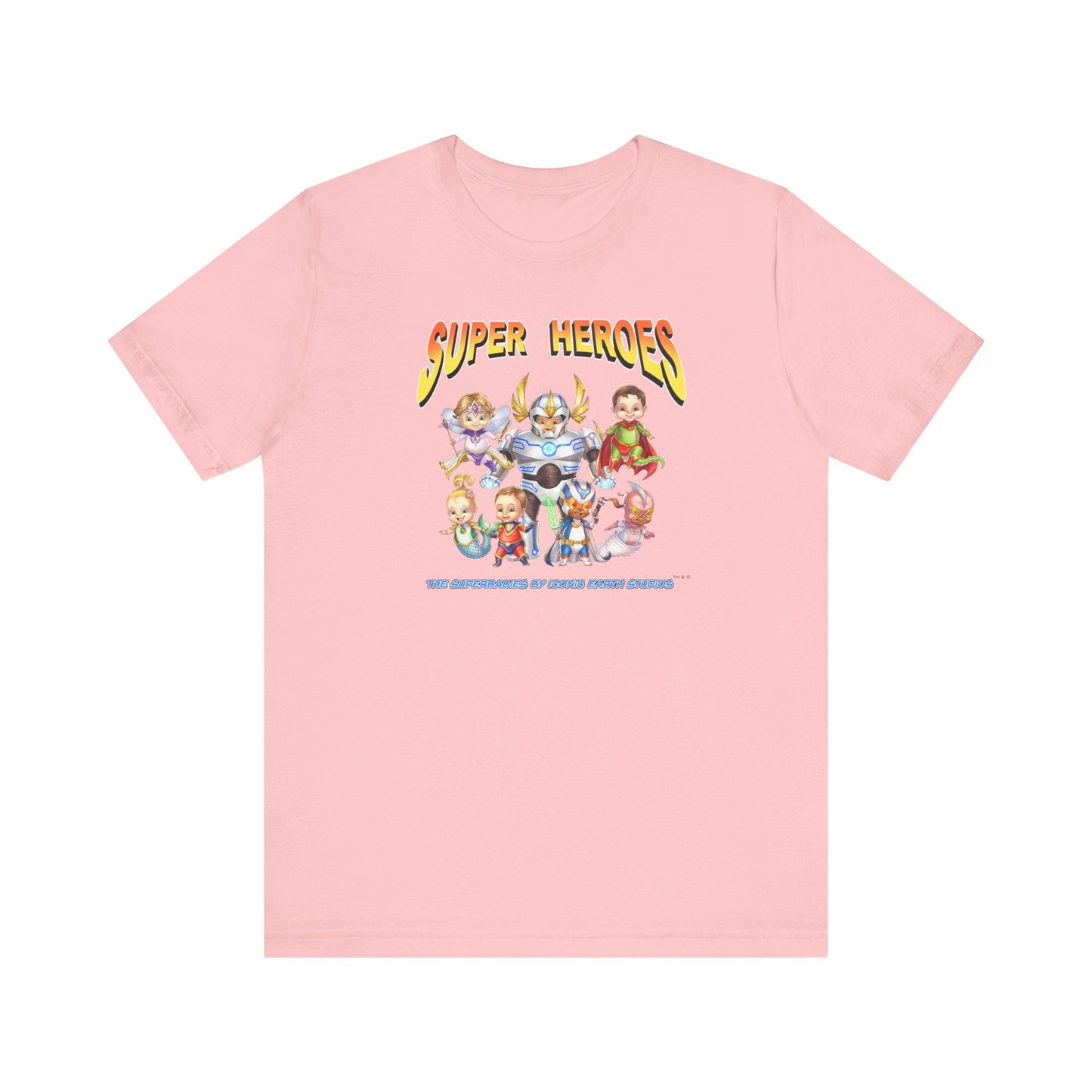 SUPER HEROES  - The Superbabies by ICONIC EARTH STUDIOS - Adult Unisex Jersey Short Sleeve Tee (USA)