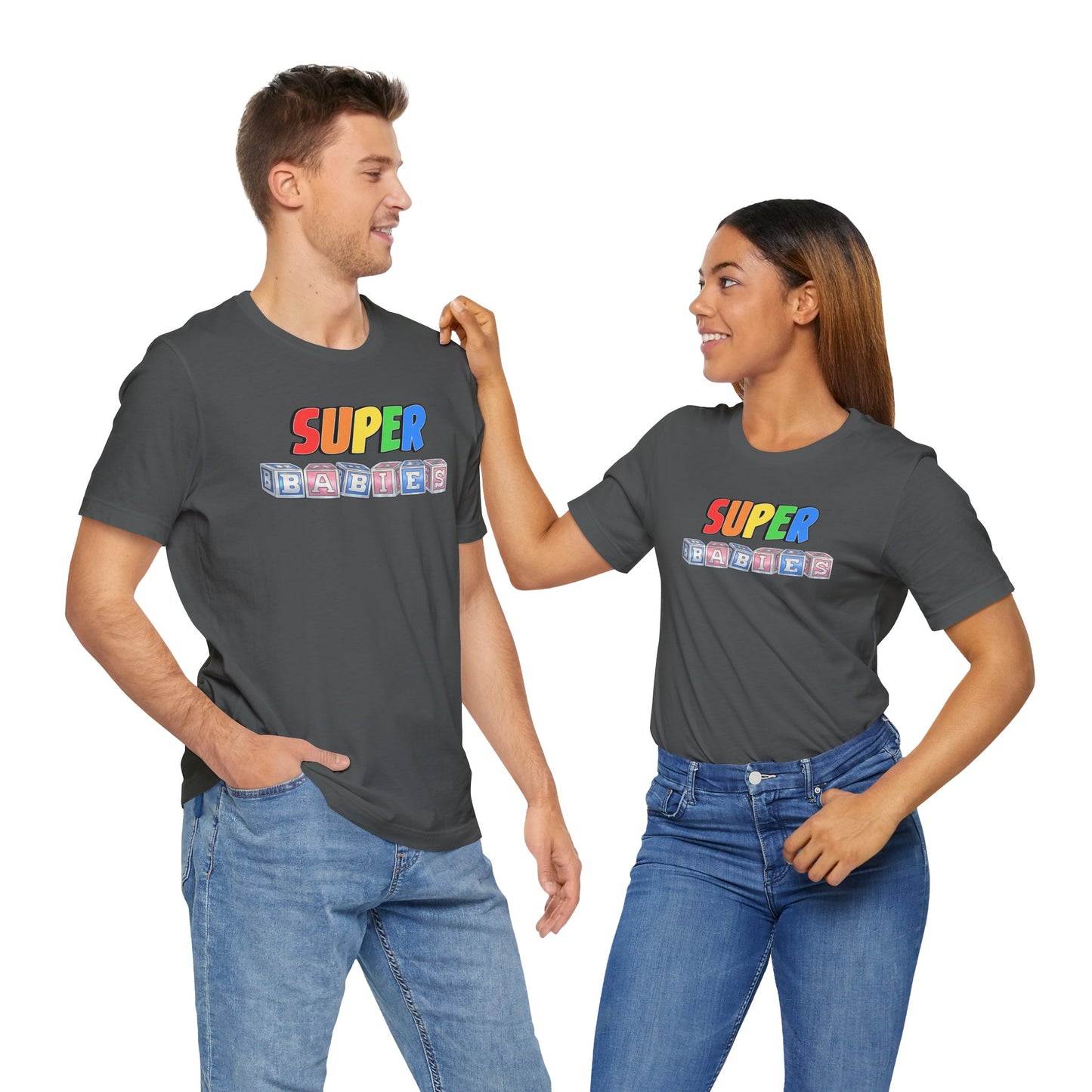 RAINBOW - The Superbabies by ICONIC EARTH STUDIOS - Adult Unisex Jersey Short Sleeve Tee (USA)