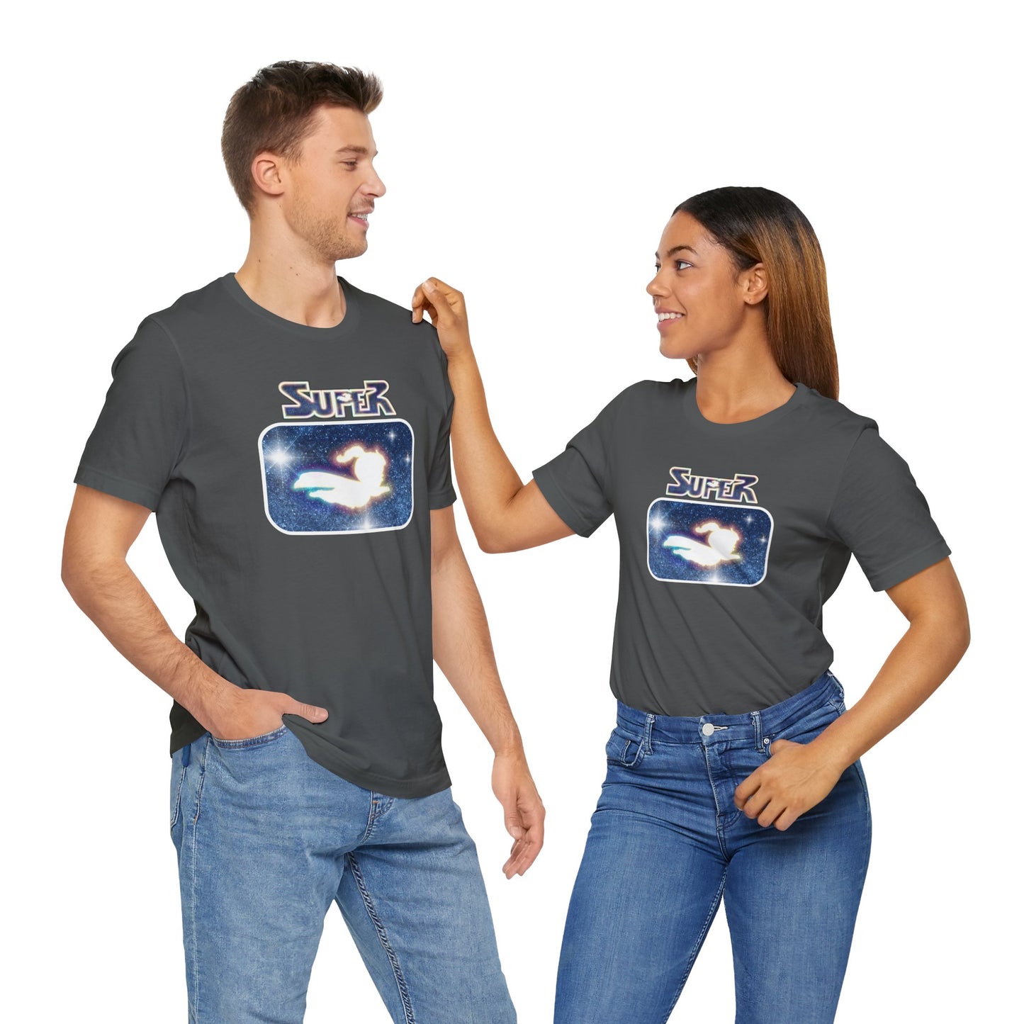 SUPER GLOW - The Superbabies by ICONIC EARTH STUDIOS - Adult Unisex Jersey Short Sleeve Tee (USA)