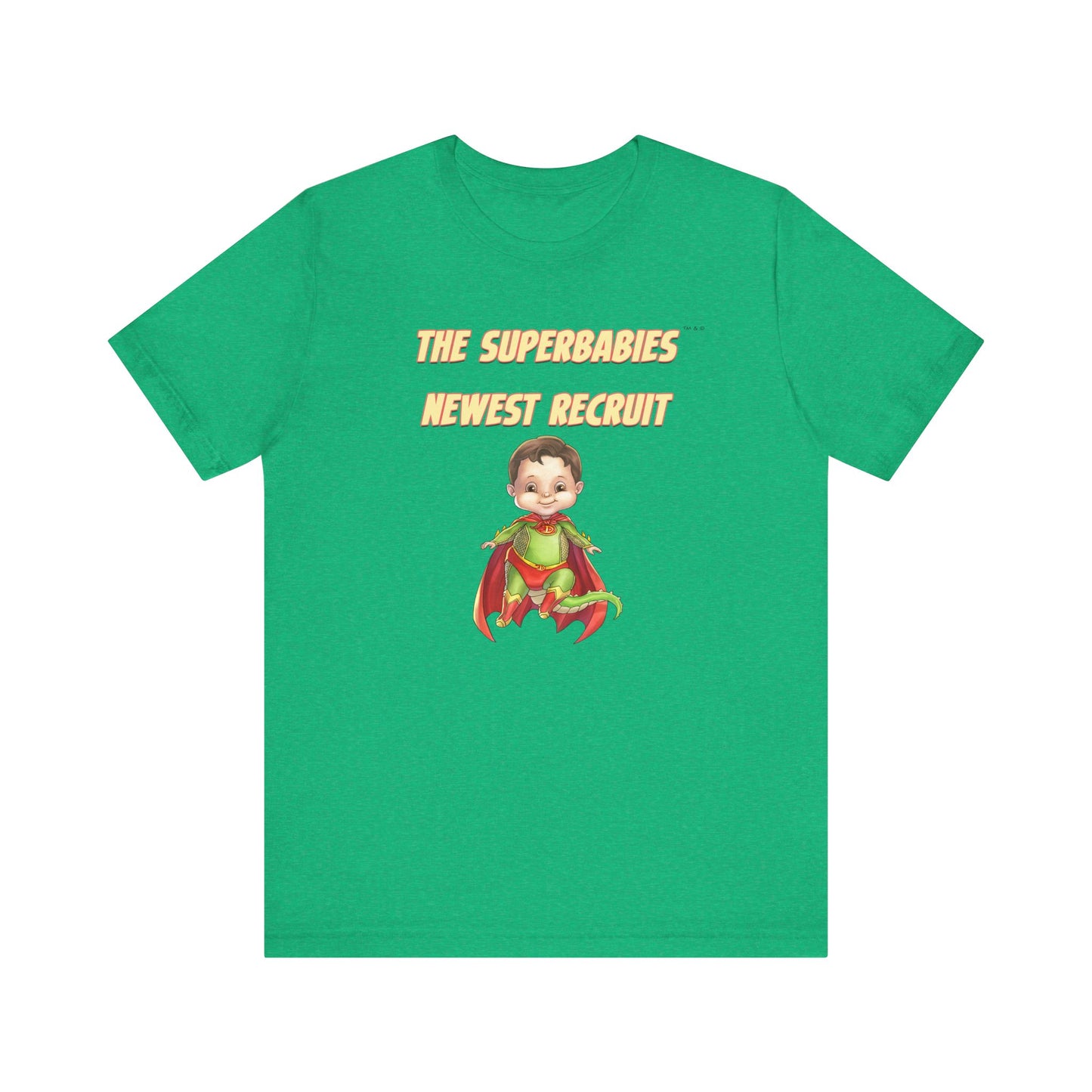 SUPERBABIES NEWEST RECRUIT (Dragon)- ICONIC EARTH STUDIOS Adult Unisex Jersey . Short Sleeve Tee (USA)