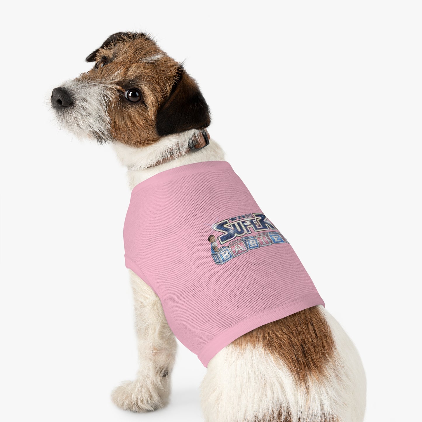 Cute Pet Tank Top with 'Super Babies' Design, Funny Dog Shirt, Pet Apparel, Summer Wear, Pawtastic Gift for Pet Lovers