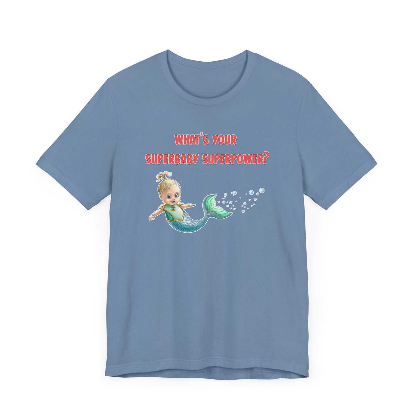 SUPERBABY SUPERPOWER - ICONIC EARTH STUDIOS Adult Unisex Jersey Short Sleeve Tee (USA)