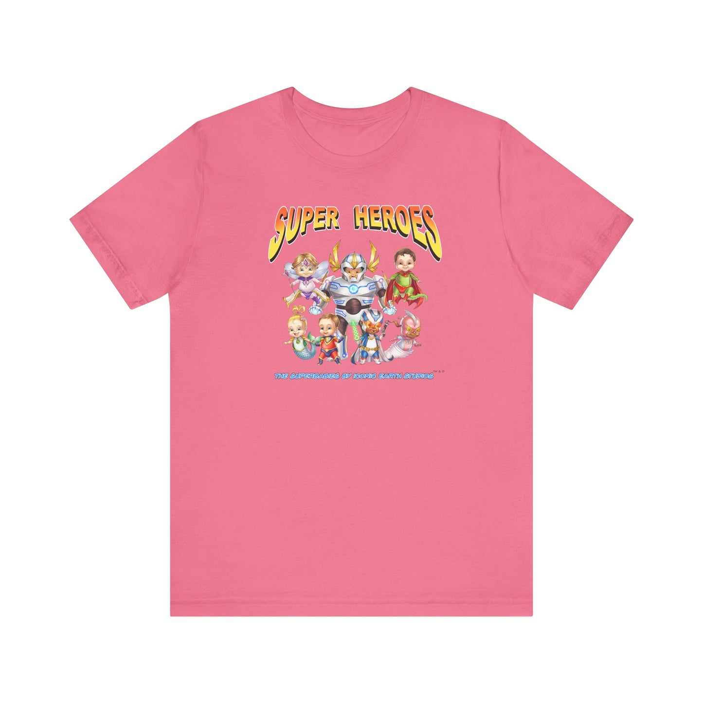 SUPER HEROES  - The Superbabies by ICONIC EARTH STUDIOS - Adult Unisex Jersey Short Sleeve Tee (USA)