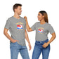 RED/WHITE/BLUE - The Superbabies by ICONIC EARTH STUDIOS - Adult Unisex Jersey Short Sleeve Tee (USA)