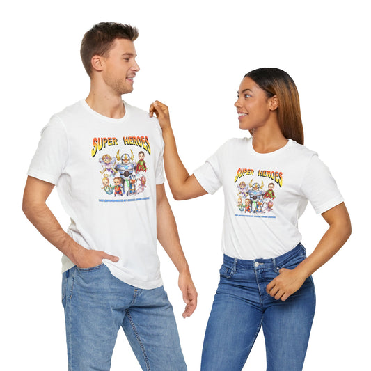 SUPER HEROES  - The Superbabies by ICONIC EARTH STUDIOS - Adult Unisex Jersey Short Sleeve Tee (USA)