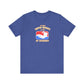 RED/WHITE/BLUE - The Superbabies by ICONIC EARTH STUDIOS - Adult Unisex Jersey Short Sleeve Tee (USA)