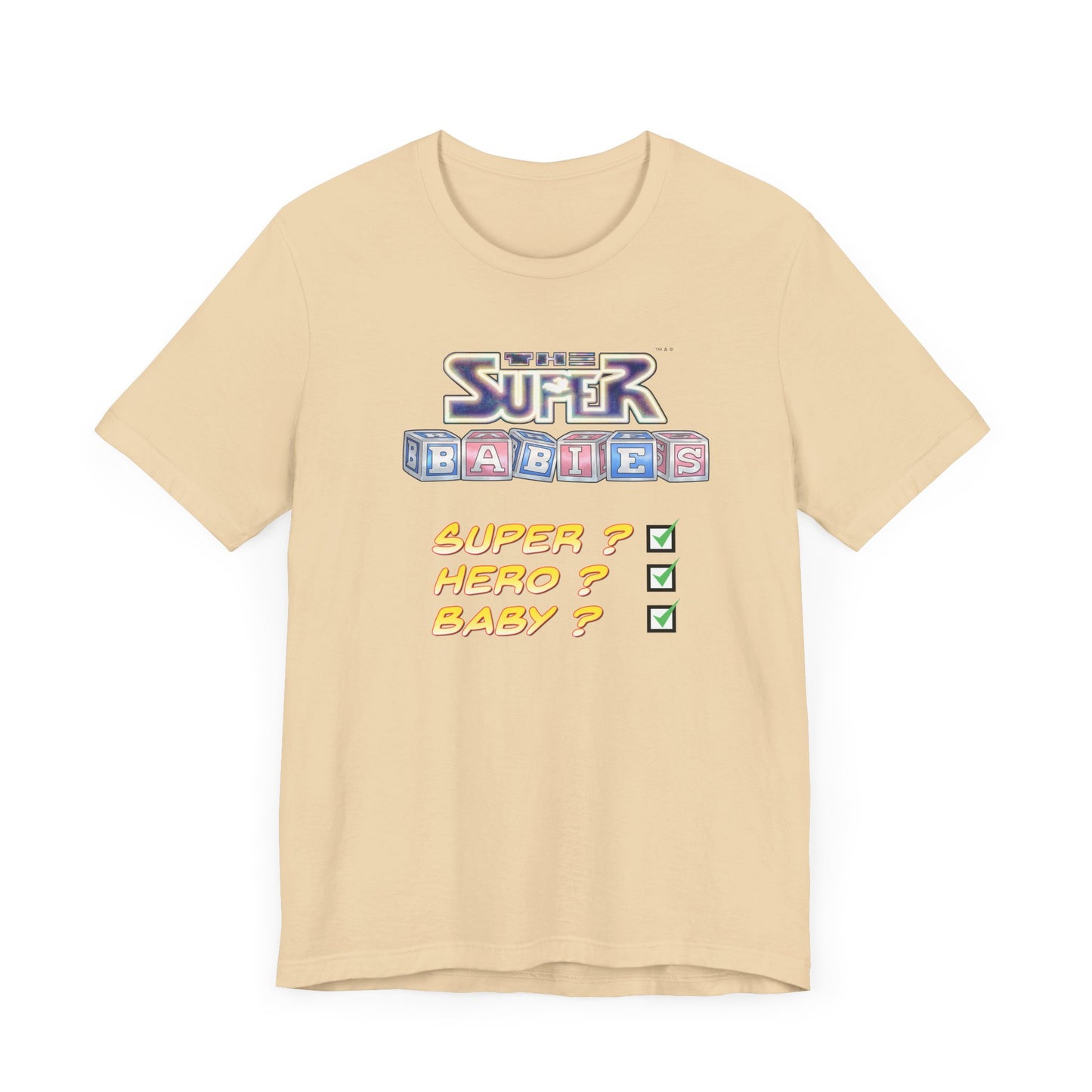 TICK BOX - THE SUPERBABIES by Iconic Earth Studios - Adult Unisex Jersey Short Sleeve Tee (USA)