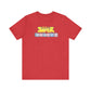 THE SUPERBABIES (YELLOW/PINK/BLUE) - ICONIC EARTH STUDIOS Adult Unisex Jersey Short Sleeve Tee (USA)