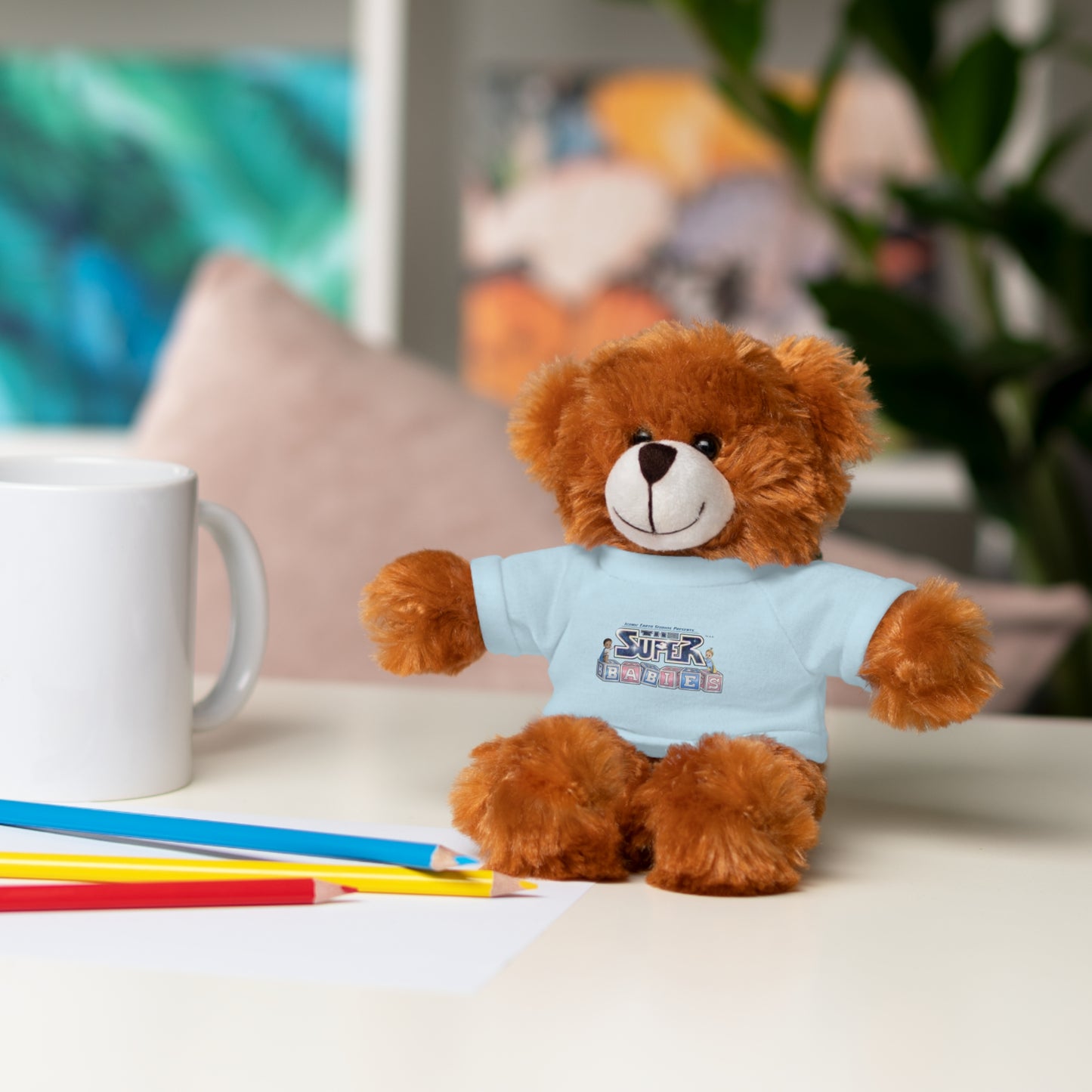 Superbabies Plush Toy with Tee (Bear / Sheep)