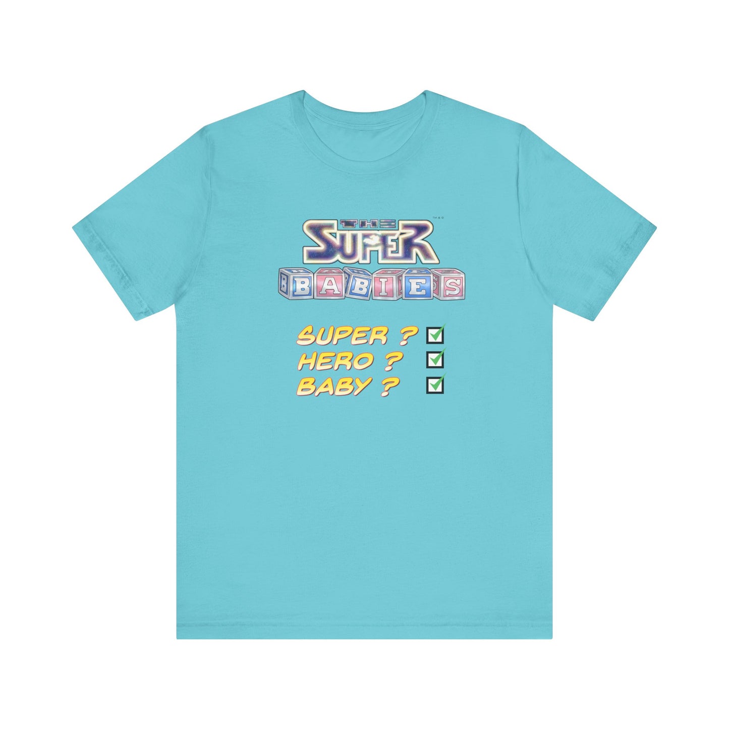 TICK BOX - THE SUPERBABIES by Iconic Earth Studios - Adult Unisex Jersey Short Sleeve Tee (USA)