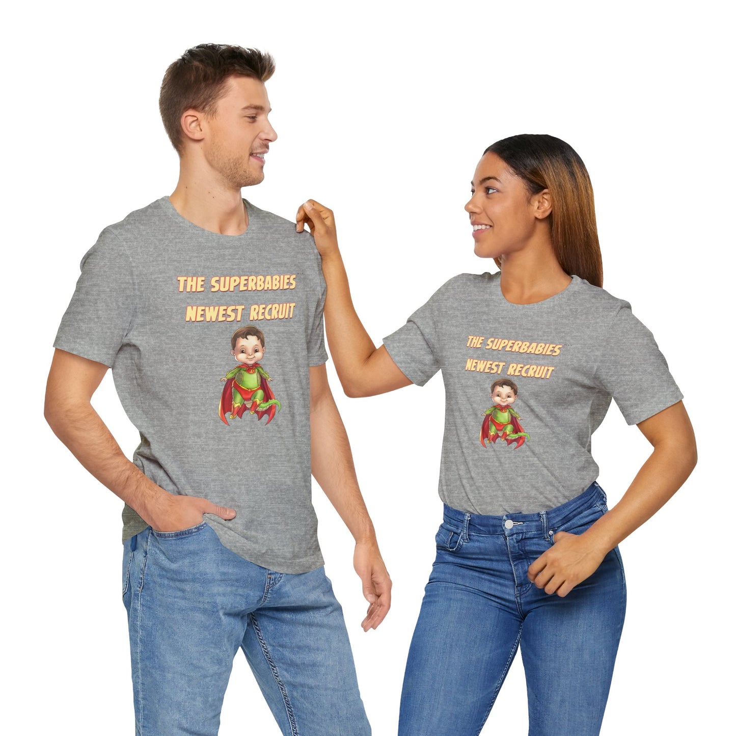 SUPERBABIES NEWEST RECRUIT (Dragon)- ICONIC EARTH STUDIOS Adult Unisex Jersey . Short Sleeve Tee (USA)