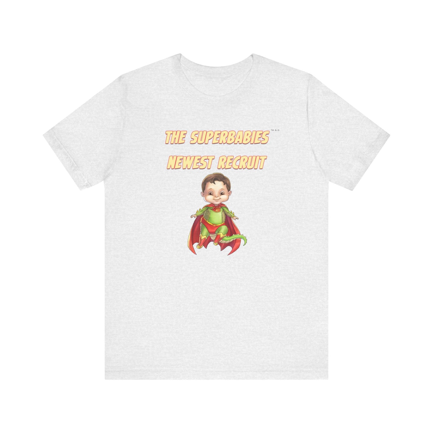 SUPERBABIES NEWEST RECRUIT (Dragon)- ICONIC EARTH STUDIOS Adult Unisex Jersey . Short Sleeve Tee (USA)