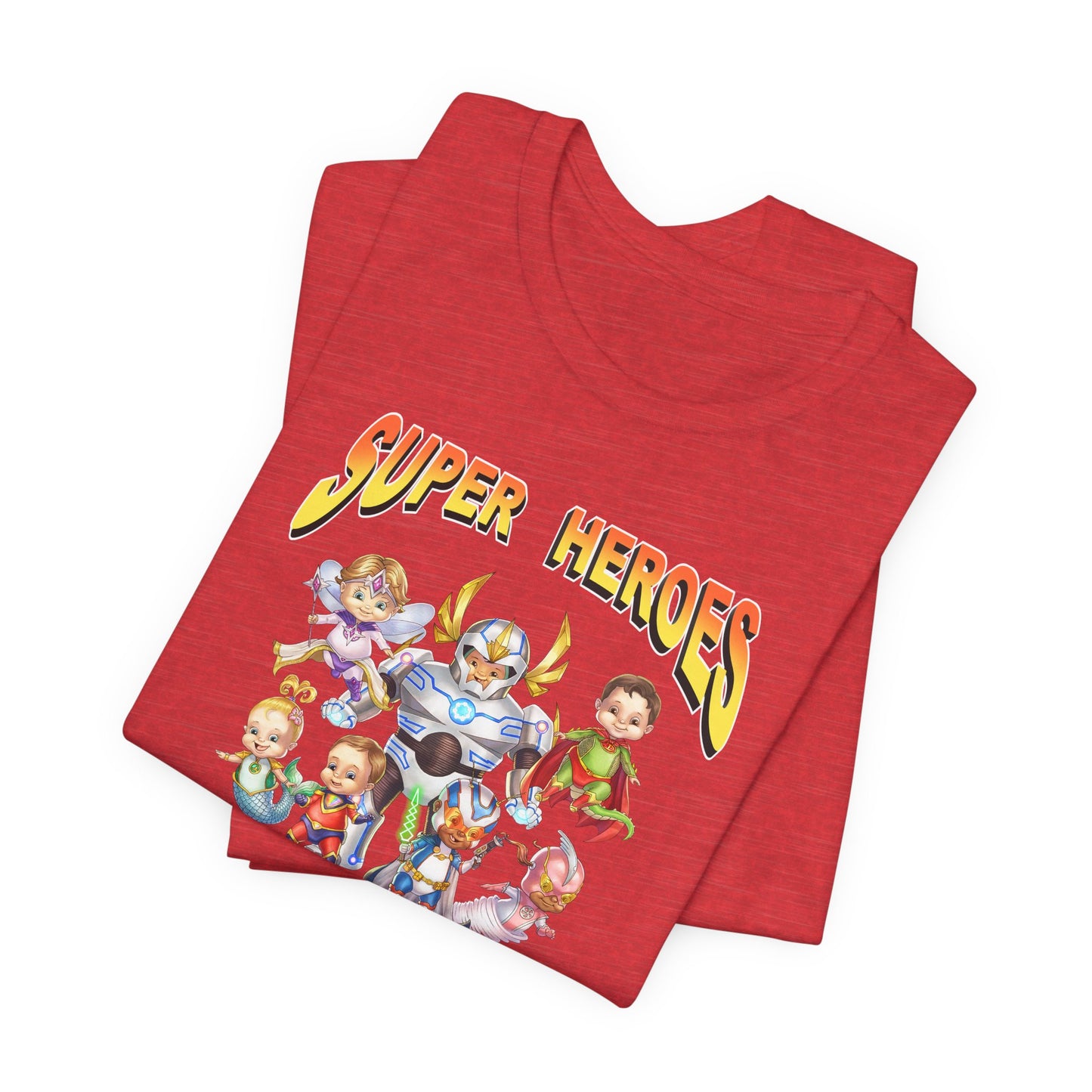 SUPER HEROES  - The Superbabies by ICONIC EARTH STUDIOS - Adult Unisex Jersey Short Sleeve Tee (USA)