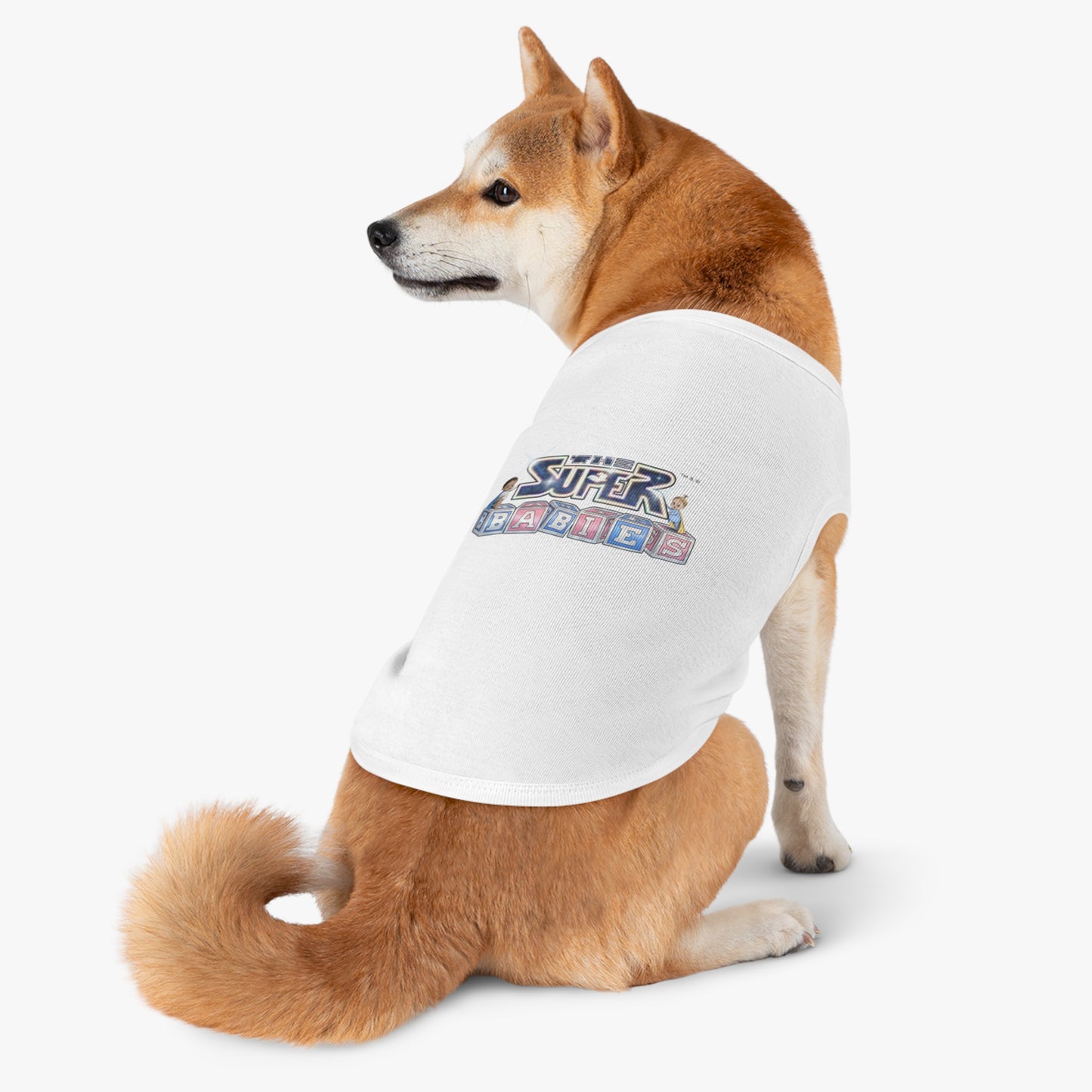 Cute Pet Tank Top with 'Super Babies' Design, Funny Dog Shirt, Pet Apparel, Summer Wear, Pawtastic Gift for Pet Lovers