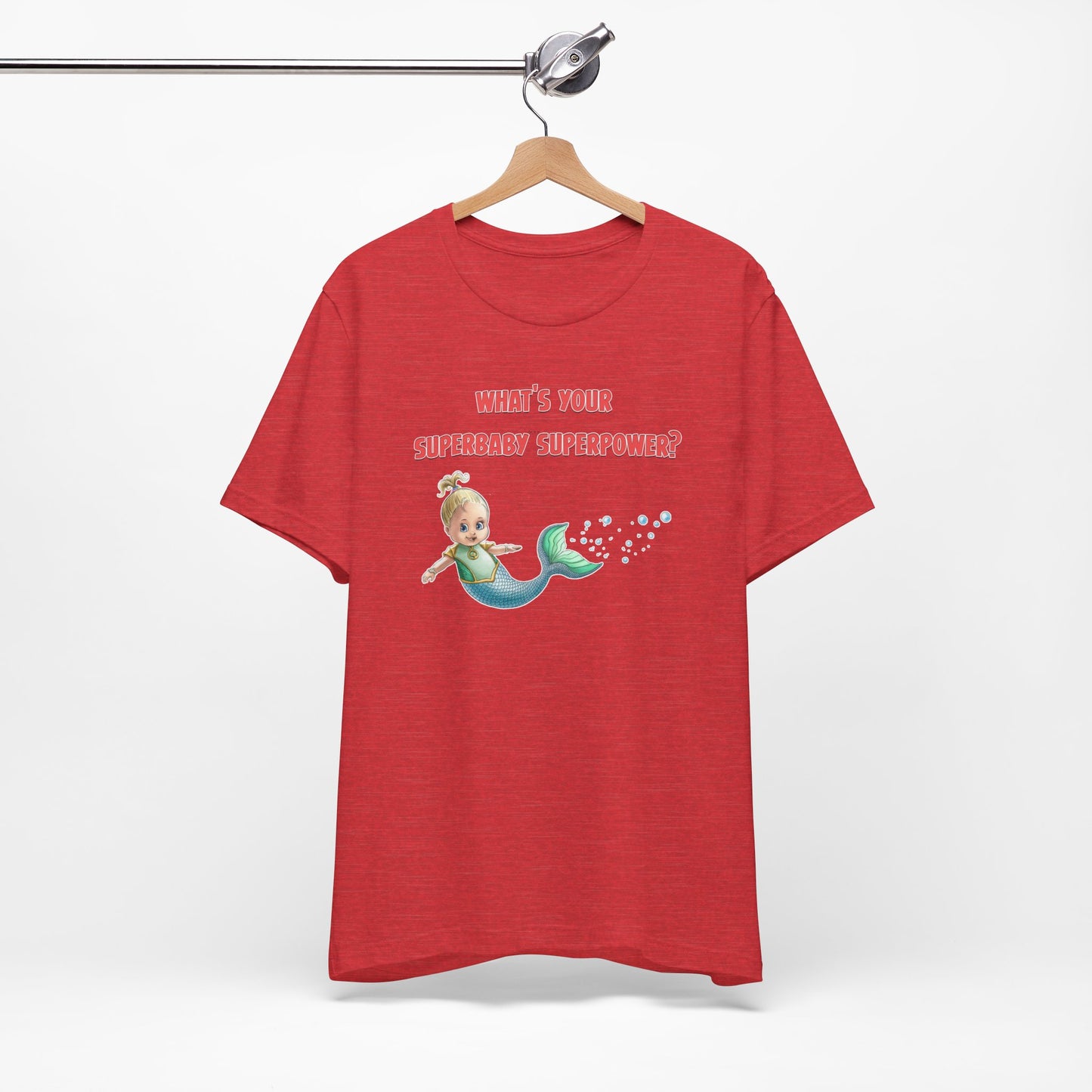 SUPERBABY SUPERPOWER - ICONIC EARTH STUDIOS Adult Unisex Jersey Short Sleeve Tee (USA)