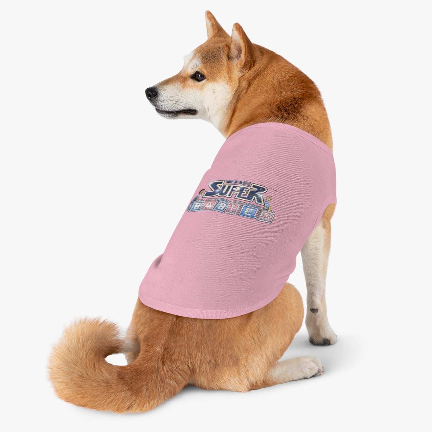 Cute Pet Tank Top with 'Super Babies' Design, Funny Dog Shirt, Pet Apparel, Summer Wear, Pawtastic Gift for Pet Lovers
