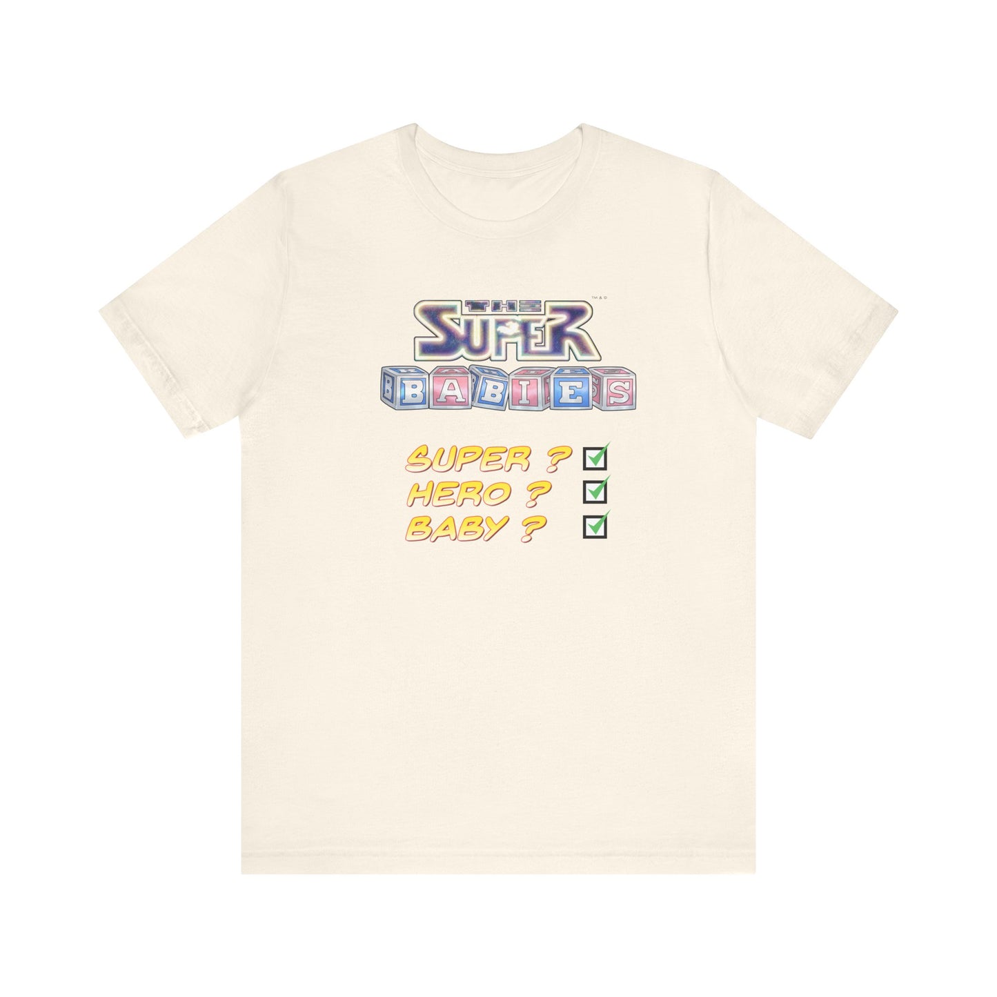 TICK BOX - THE SUPERBABIES by Iconic Earth Studios - Adult Unisex Jersey Short Sleeve Tee (USA)