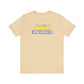 THE SUPERBABIES (YELLOW/PINK/BLUE) - ICONIC EARTH STUDIOS Adult Unisex Jersey Short Sleeve Tee (USA)