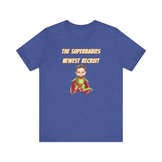 SUPERBABIES NEWEST RECRUIT (Dragon)- ICONIC EARTH STUDIOS Adult Unisex Jersey . Short Sleeve Tee (USA)