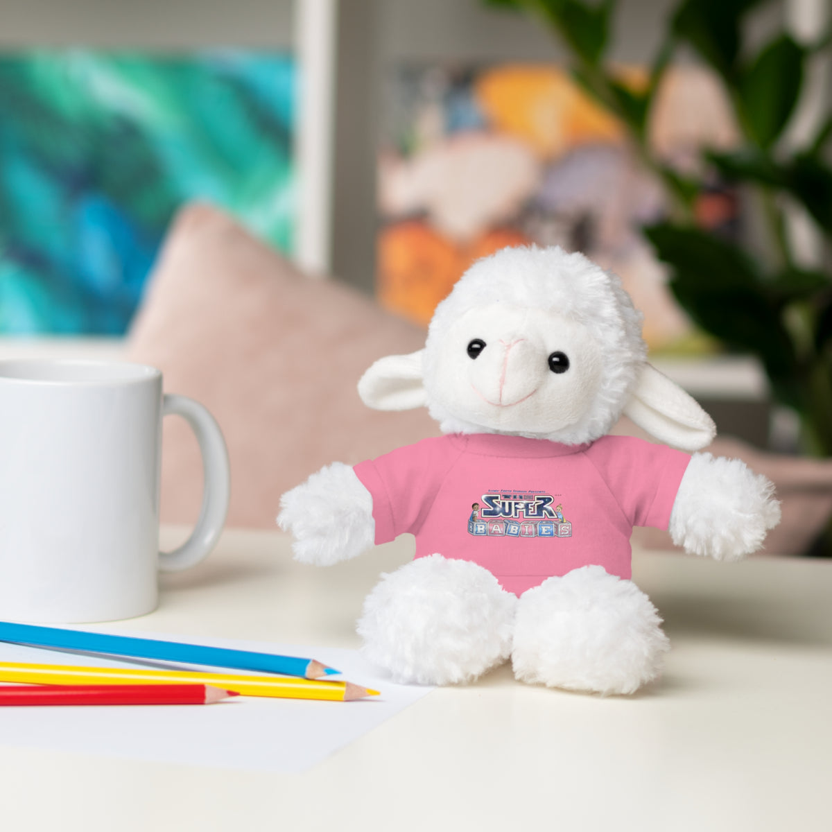 Superbabies Plush Toy with Tee (Bear / Sheep)